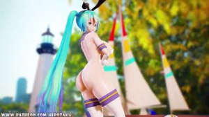 Hatsune Miku – Ass Version?Wigglewiggle? - ﻿3D animation on Crohasit
